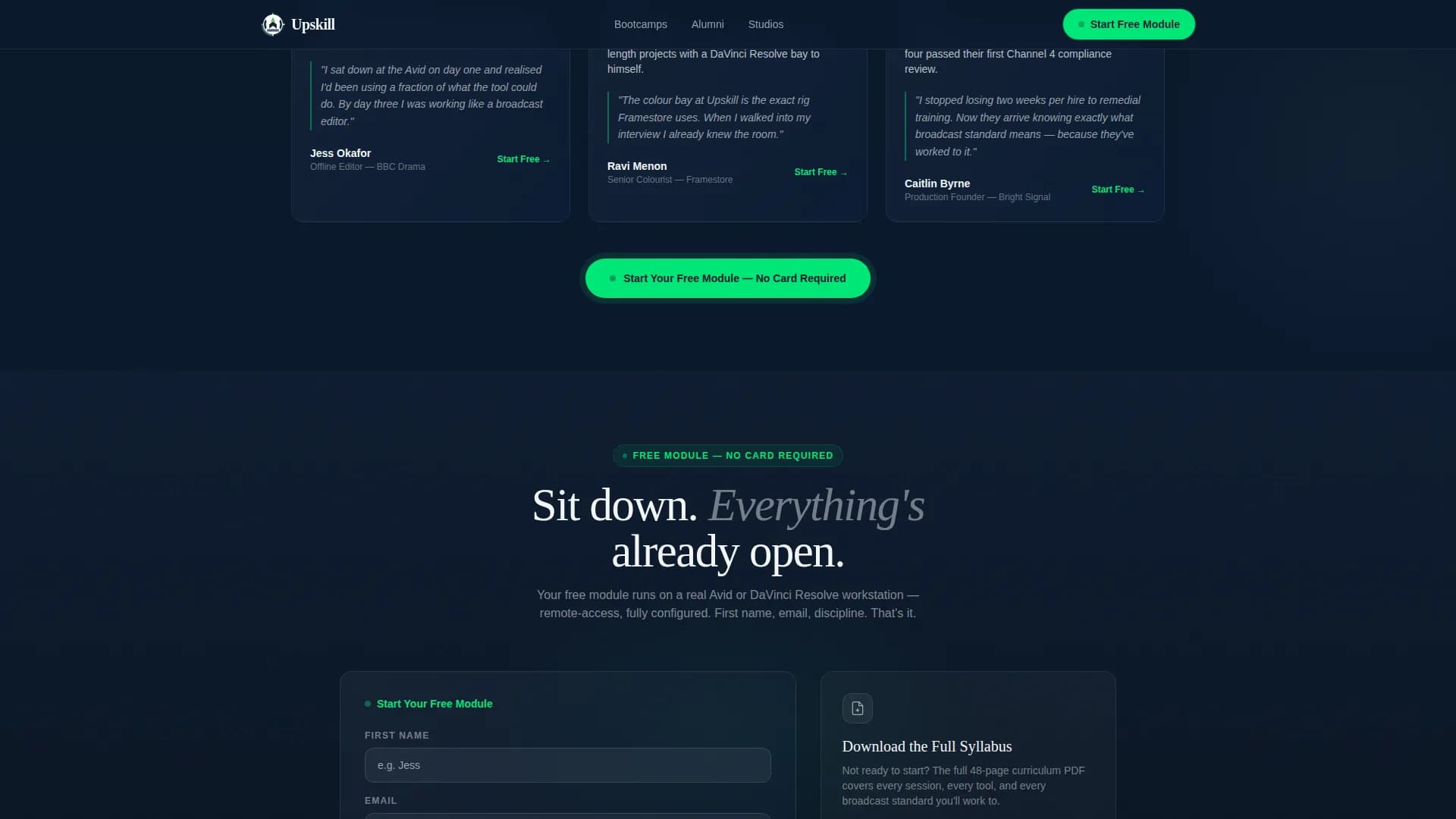 Accelerate — Bootcamp Creative Training Landing Page Template