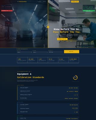 Emissionspass - Industrial Compliance Landing Page Template
