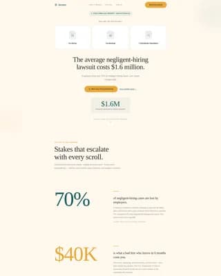 Verify — Background Check Service Landing Page Template