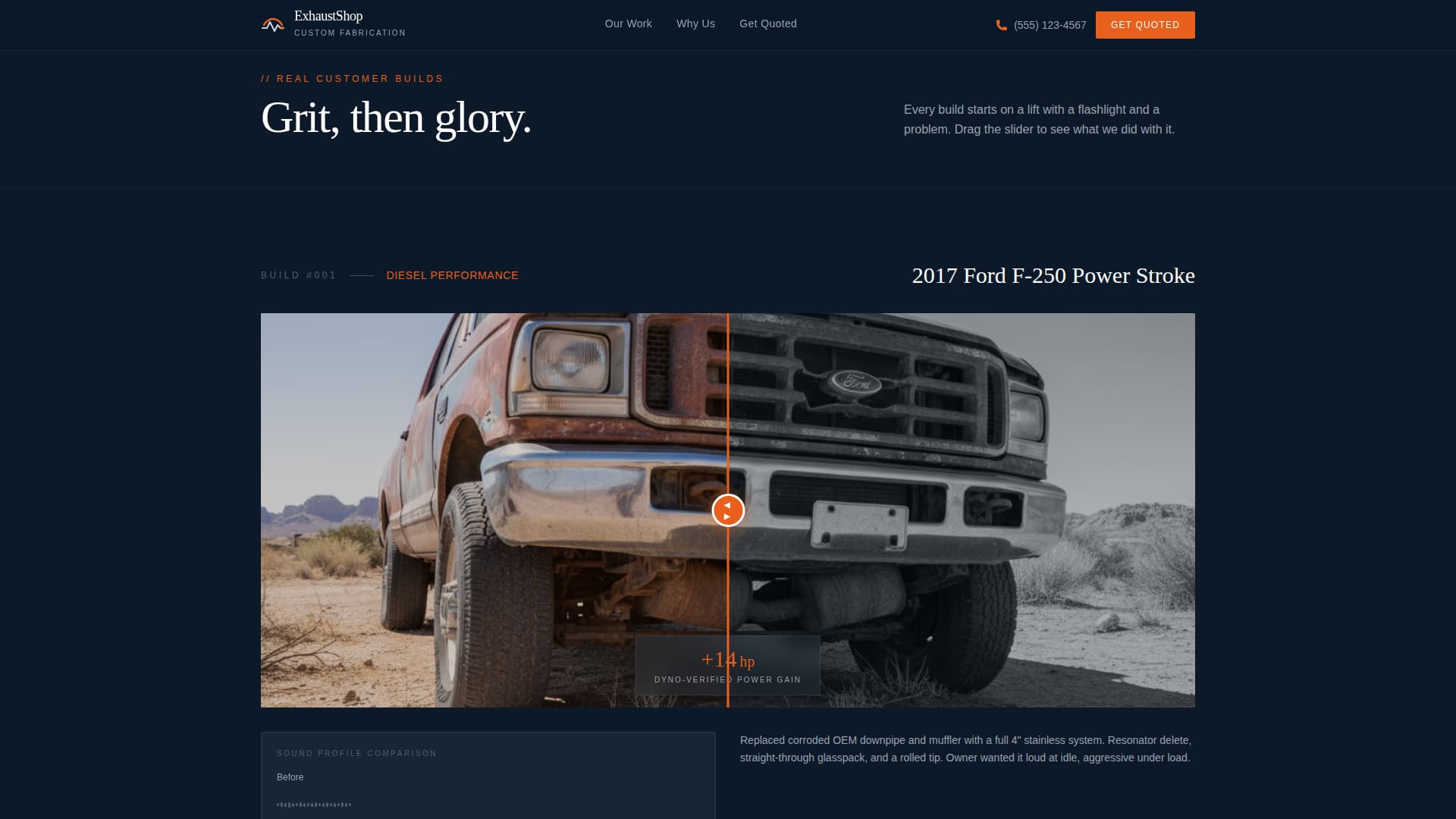 Thunderpipe - Bold Exhaustshop Landing Page Template