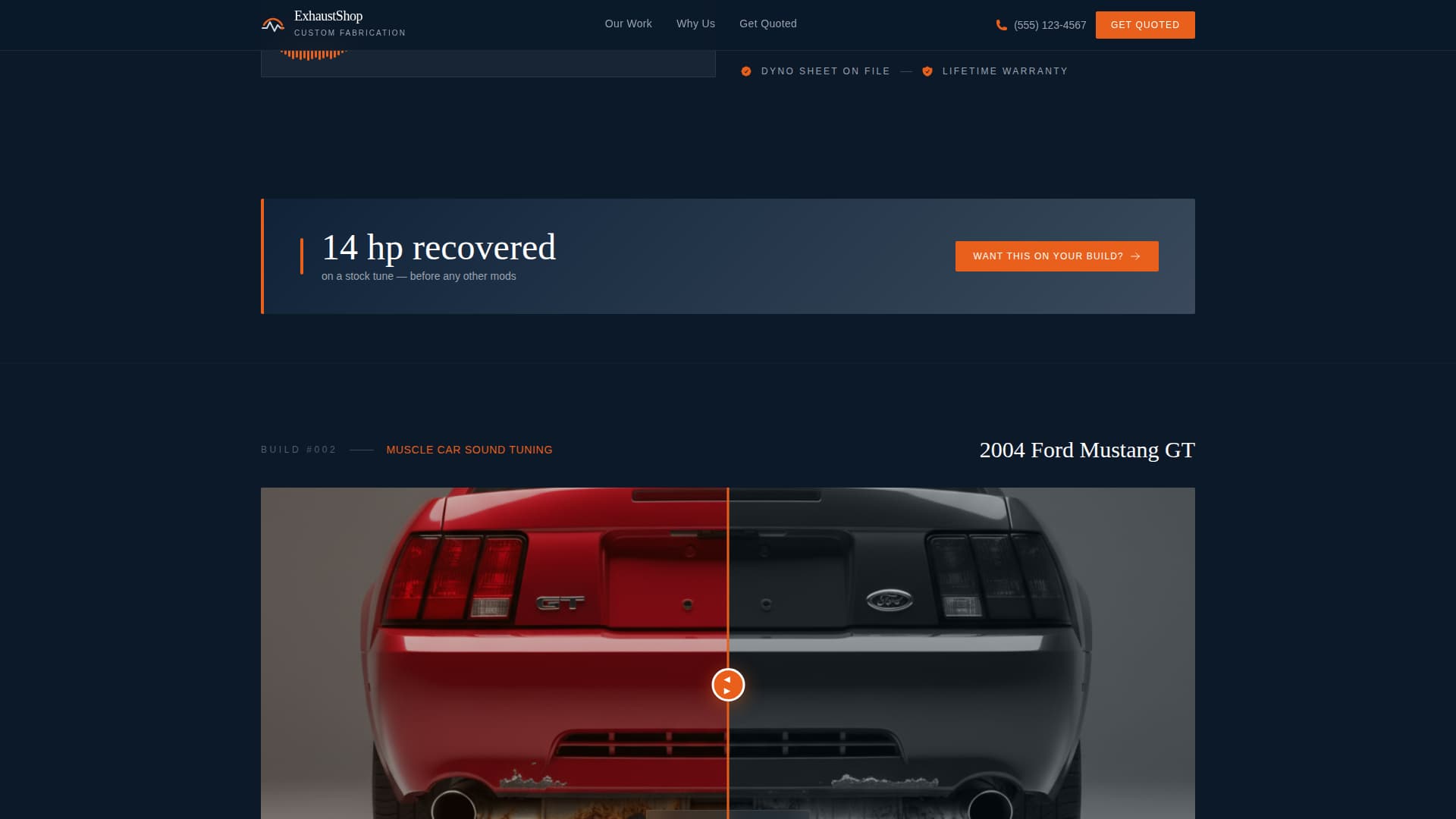 Thunderpipe - Bold Exhaustshop Landing Page Template