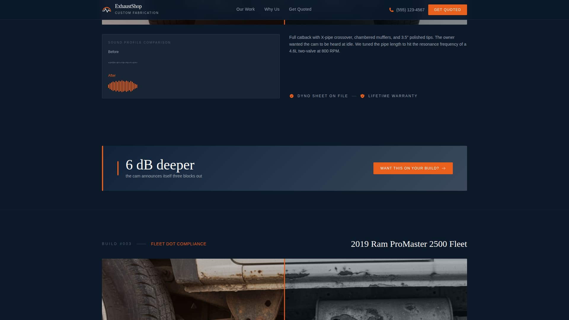 Thunderpipe - Bold Exhaustshop Landing Page Template