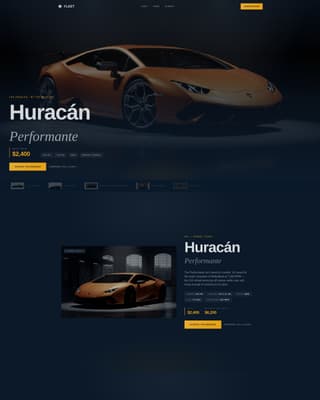 Fleet - Premium Exoticcar Landing Page Template