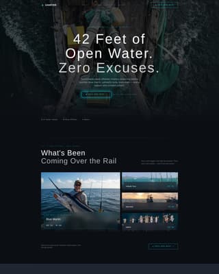 Charter - Immersive Fishing Landing Page Template