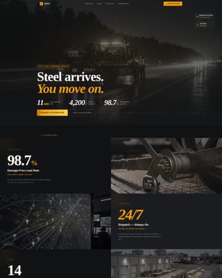 Haul - Reliable Flatbed Landing Page Template