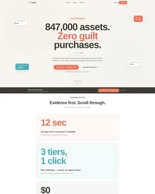 Palette — Freemium Marketplace Landing Page Template