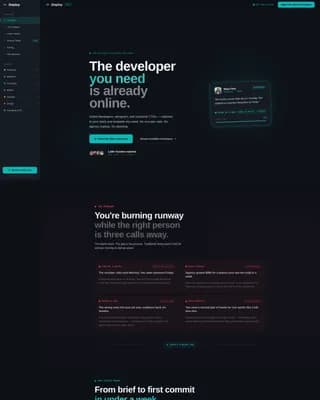 Deploy — Velocity Developer Landing Page Template