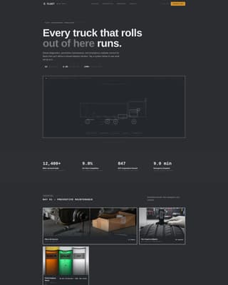 Fleet - Precision Maintenance Landing Page Template
