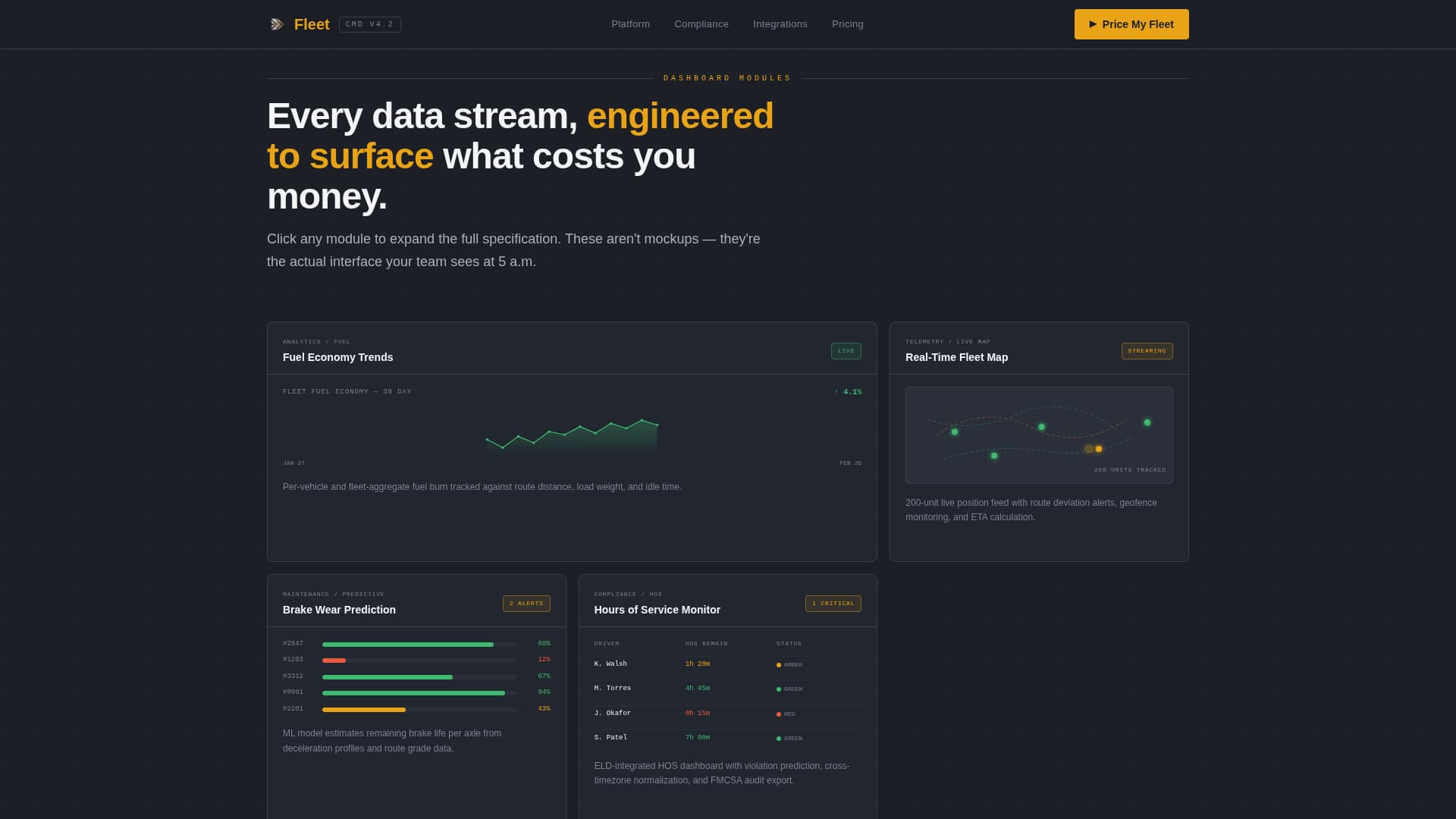 Fleetcommand - Precision Logistics Landing Page Template