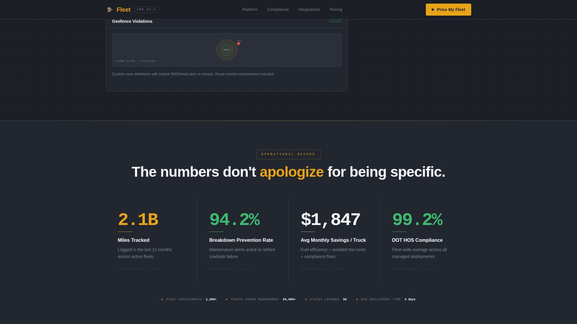 Fleetcommand - Precision Logistics Landing Page Template