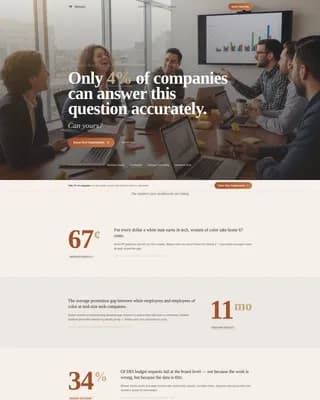 Mosaic - Honest Inclusion Readiness Landing Page Template
