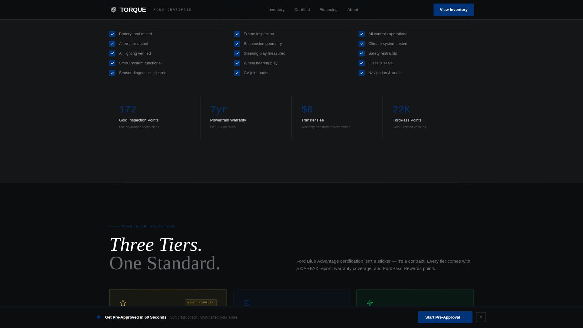 Torque - Immersive Dealer Landing Page Template