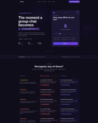 Belong - Powerful ERG Management Platform Landing Page Template