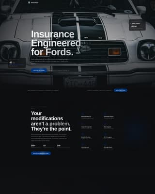Ford - Premium Insurance Landing Page Template