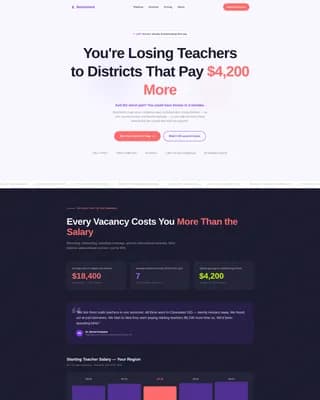 Benchmark - Transparent Educationhr Landing Page Template