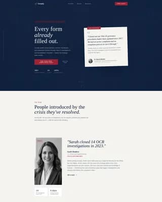 Comply - Authoritative Education Landing Page Template