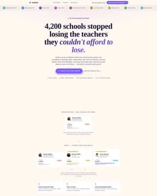 Gather - Powerful Education HR Landing Page Template