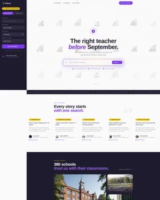 Placed — Education Recruiting Landing Page Template