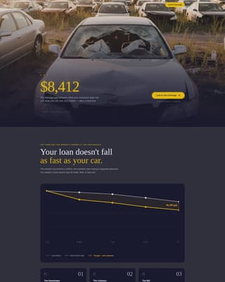 Shield - Cinematic Gapinsurance Landing Page Template