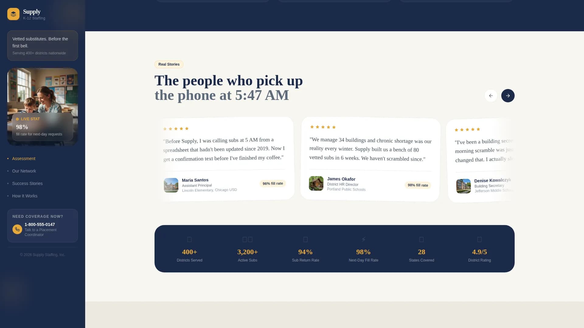 Equip — Reliable School Readiness Landing Page Template