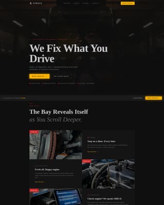 Torque - Industrial Autorepair Landing Page Template