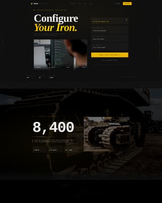 Iron - Powerful Heavyequipment Landing Page Template