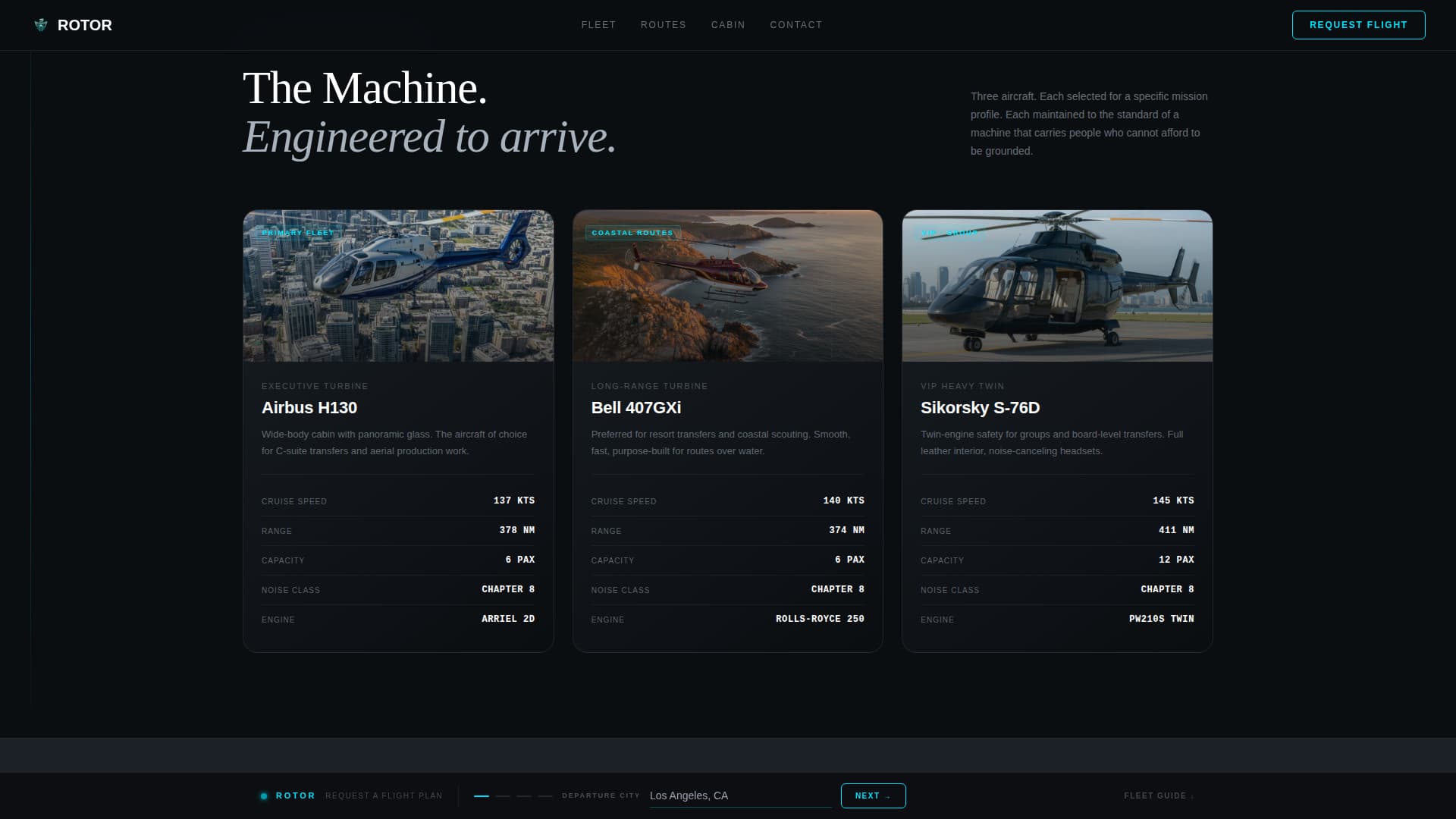 Rotor - Executive Helicopter Landing Page Template