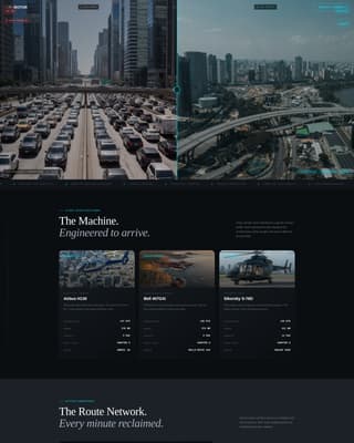 Rotor - Executive Helicopter Landing Page Template