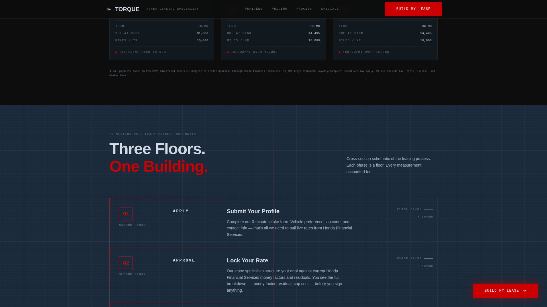 Torque - Precision Honda Landing Page Template