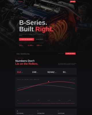 VTEC - Highperformance Honda Landing Page Template