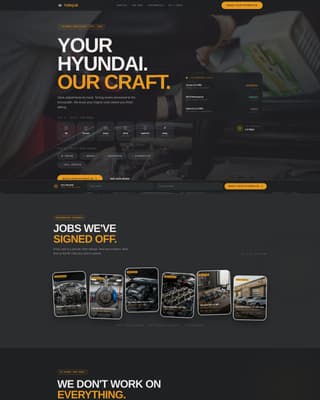 Torque - Precision Hyundai Landing Page Template
