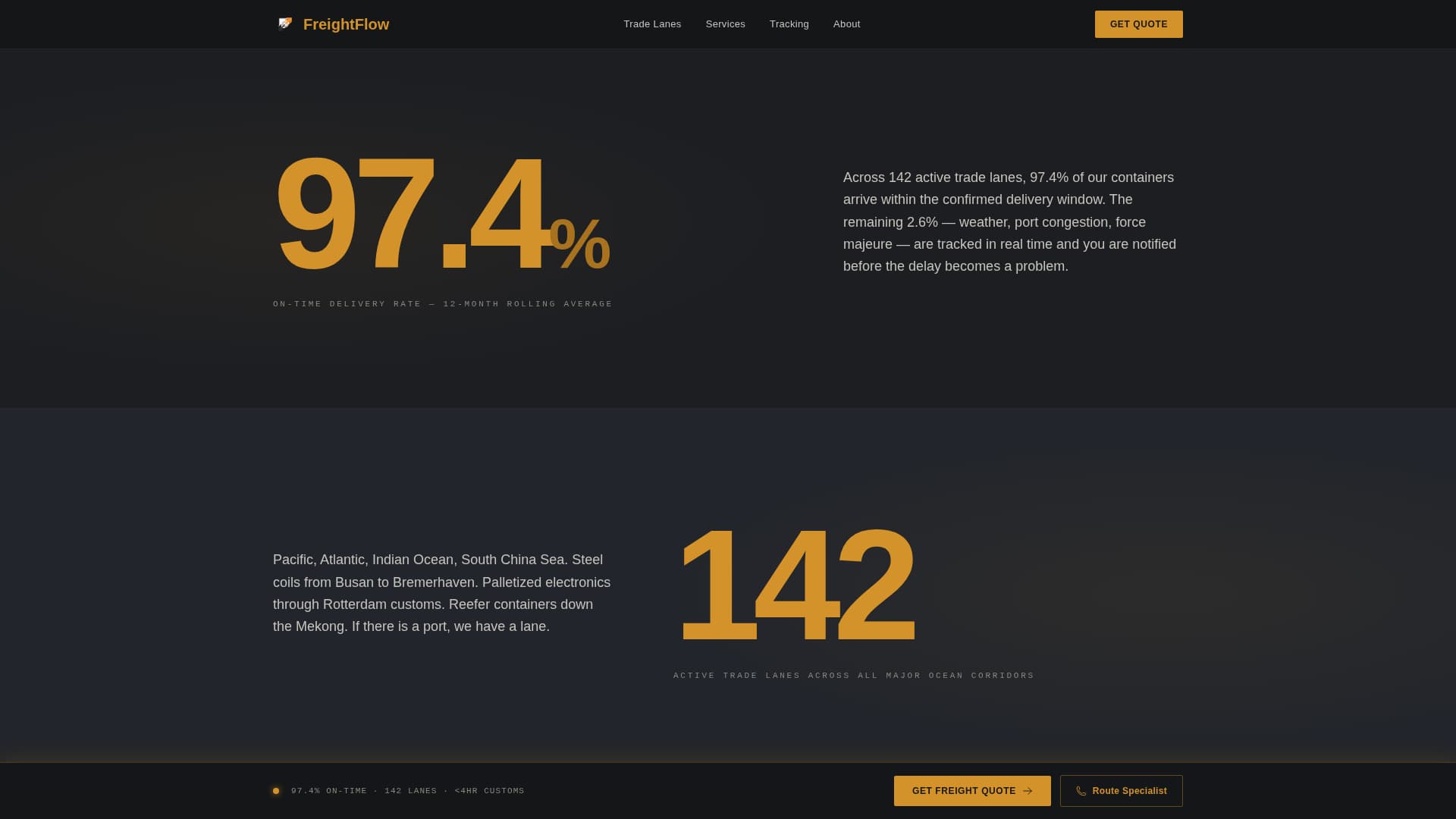 Freightflow - Powerful Shipping Landing Page Template