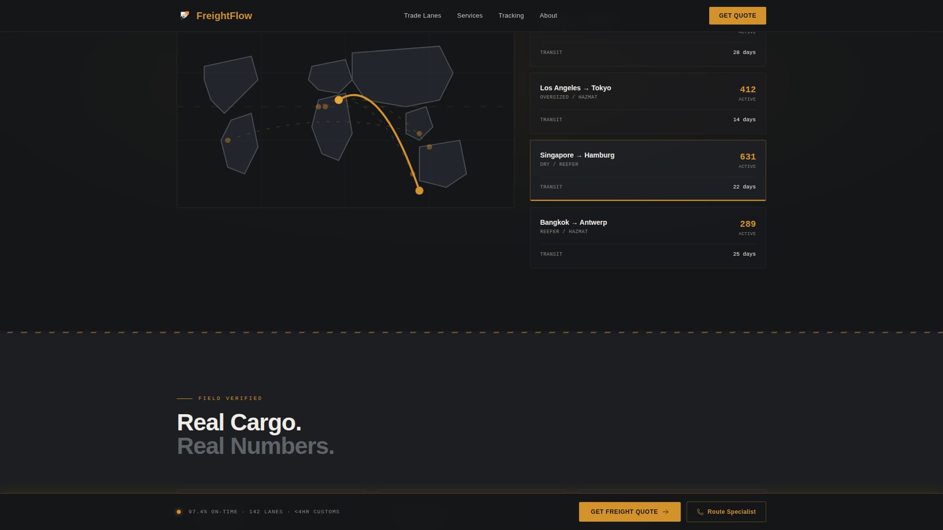 Freightflow - Powerful Shipping Landing Page Template