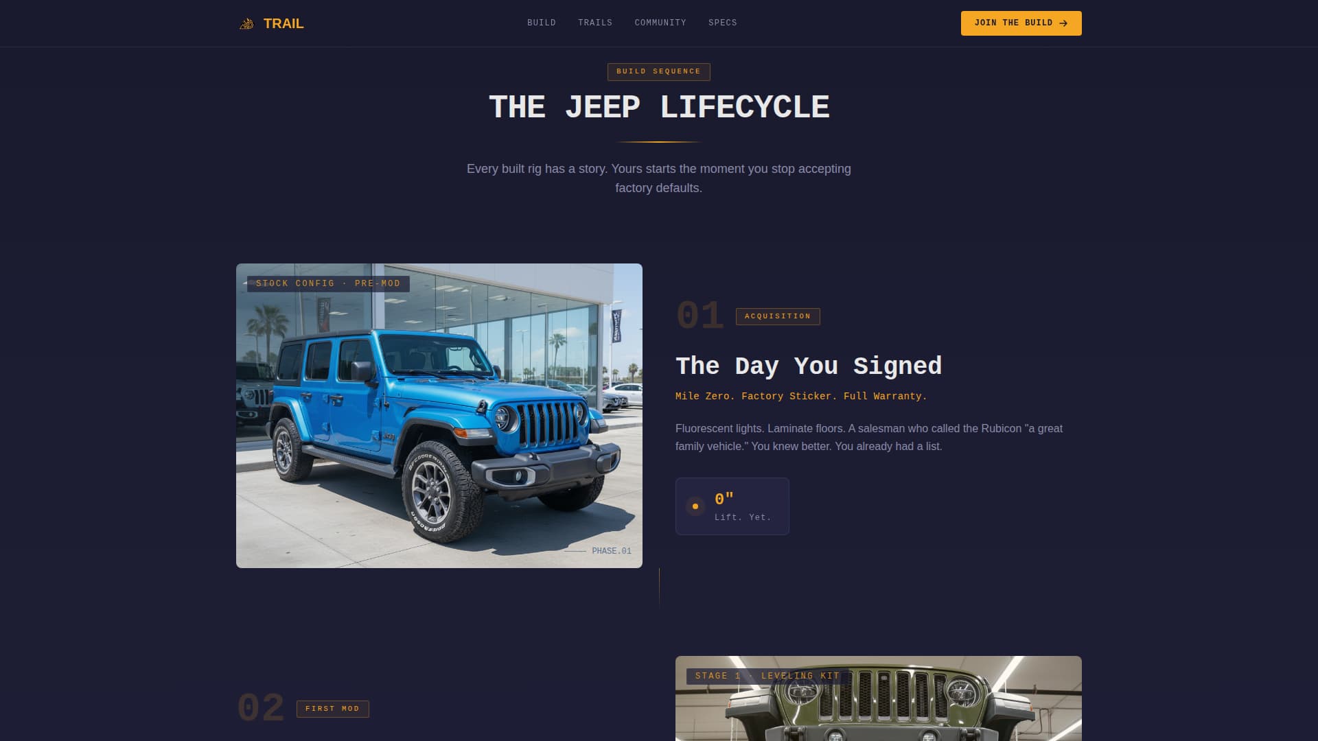 Trail - Rugged Jeep Landing Page Template