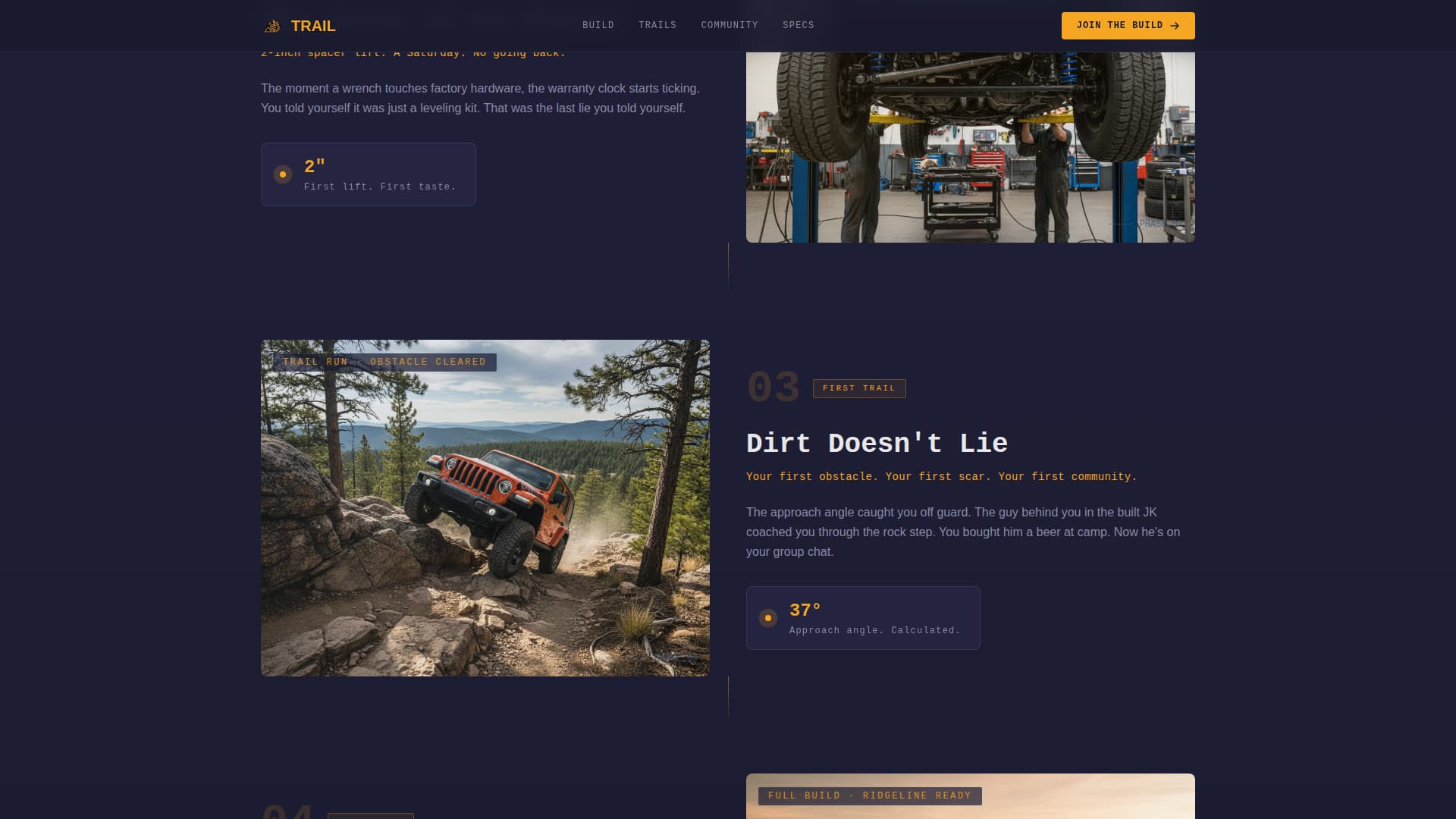 Trail - Rugged Jeep Landing Page Template