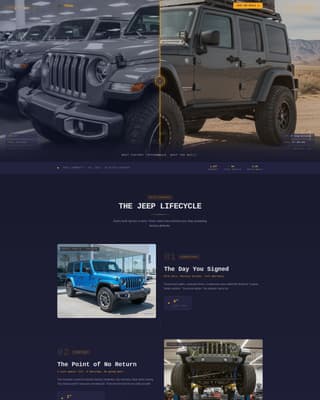 Trail - Rugged Jeep Landing Page Template