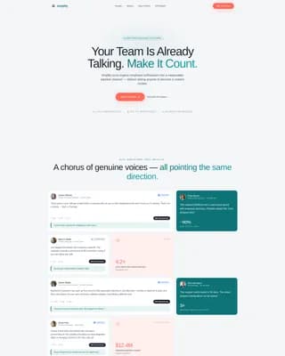 Amplify - Employee Advocacy Platform Landing Page Template