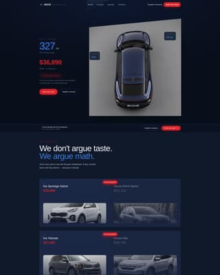 Drive - Immersive Dealership Landing Page Template