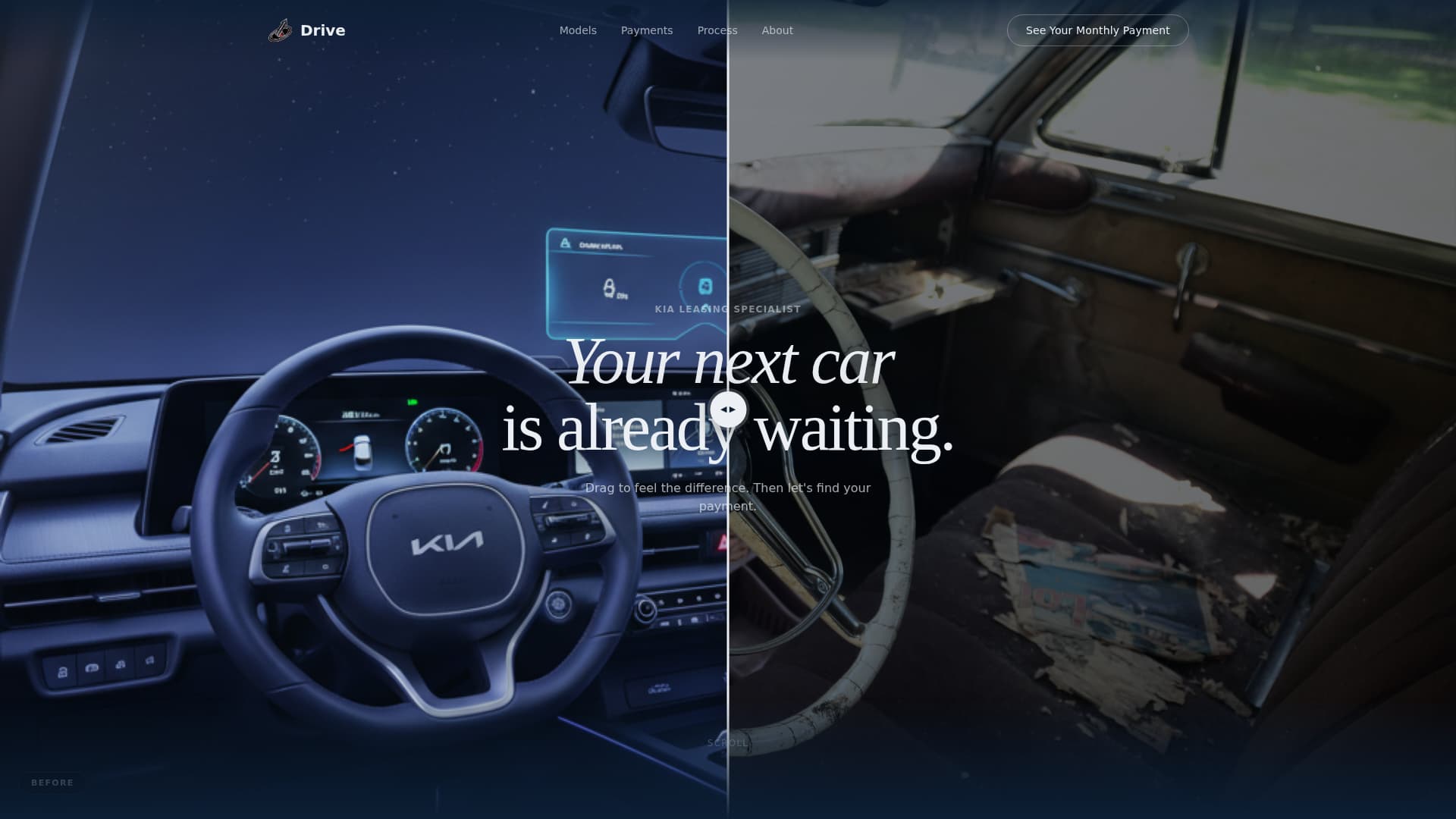 Drive - Dynamic Kia Leasing Landing Page Template