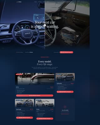 Drive - Dynamic Kia Leasing Landing Page Template