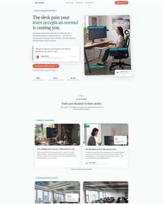 Posture - Certified Ergonomic Assessment Landing Page Template