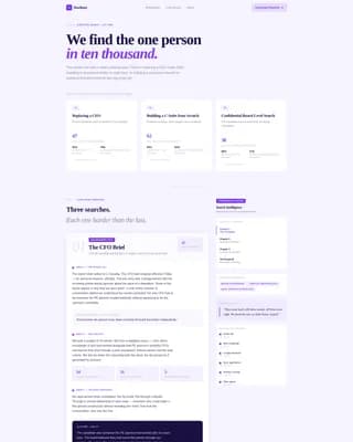 Headhunt - Confidential Executive Search Landing Page Template