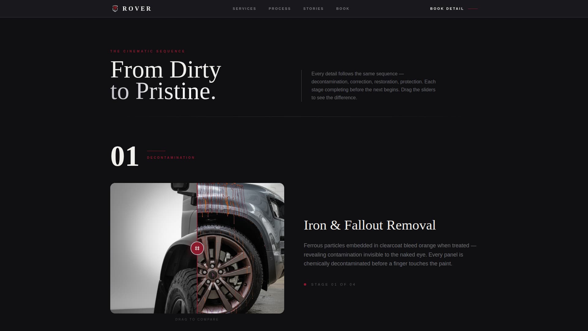 Rover - Premium Detailing Landing Page Template