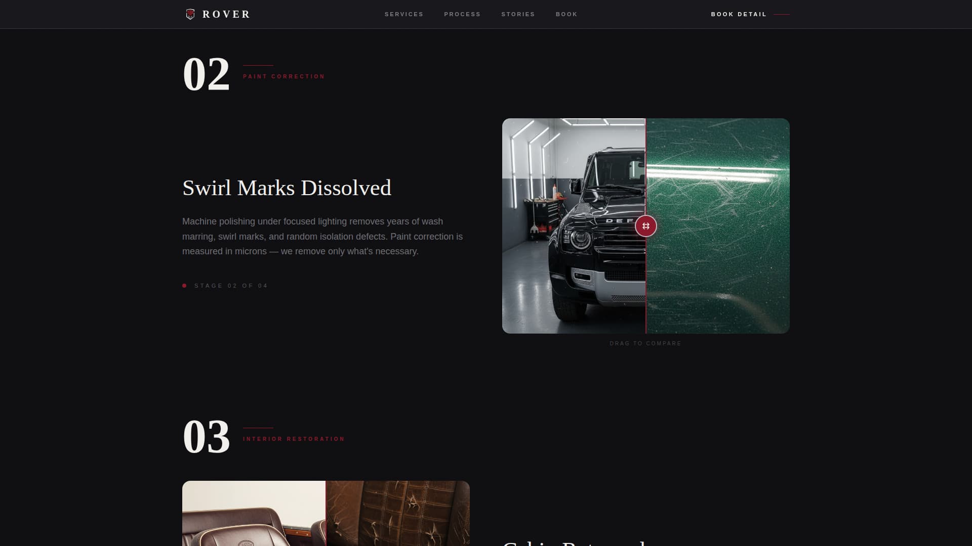 Rover - Premium Detailing Landing Page Template