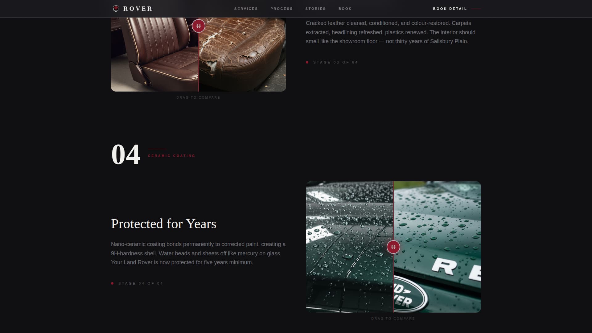 Rover - Premium Detailing Landing Page Template