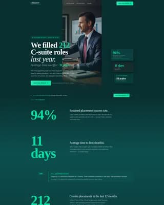 Catalyst - Executive Search Landing page Template