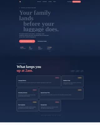 Confident - Expatriate Solutions Landing page Template