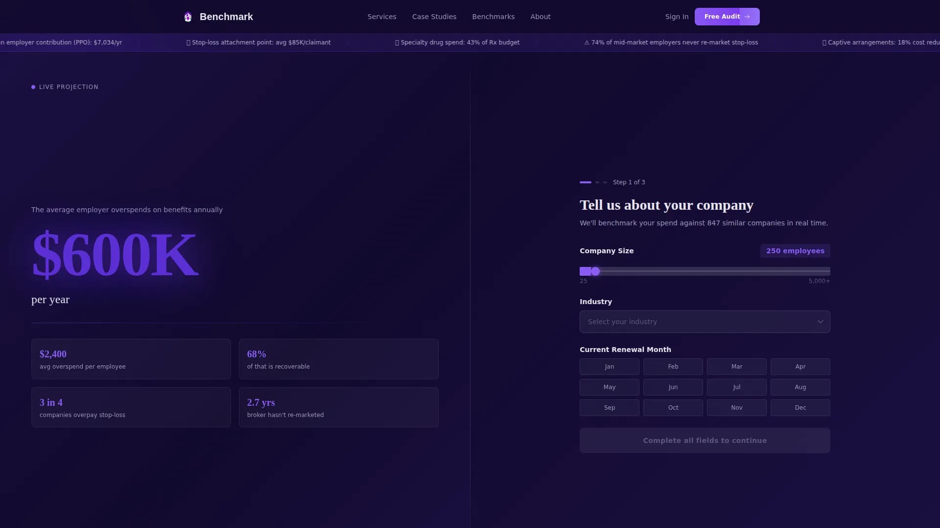 Audit - Financial Services Landing page Template