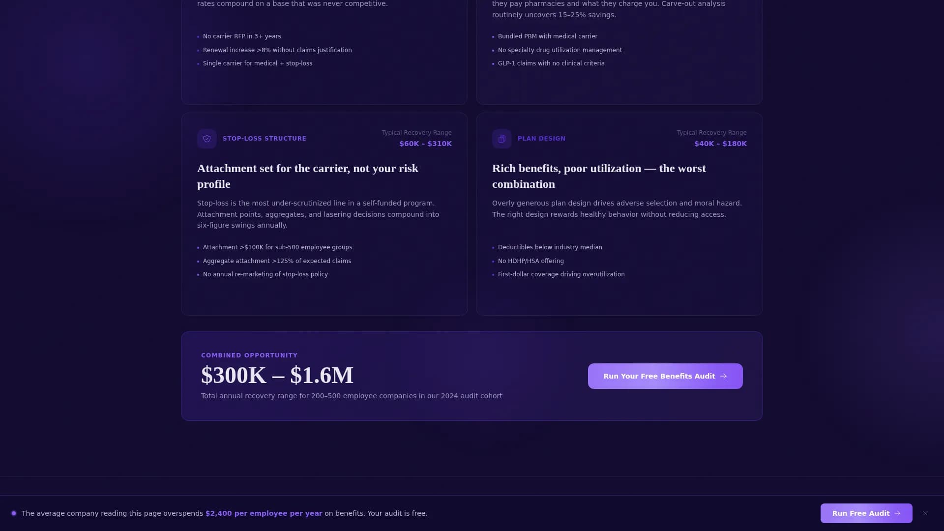 Audit - Financial Services Landing page Template
