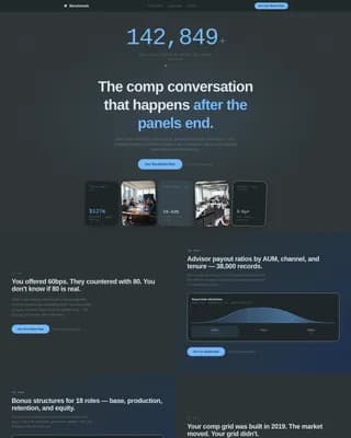 Benchmark - Compensation Planning Landing page Template